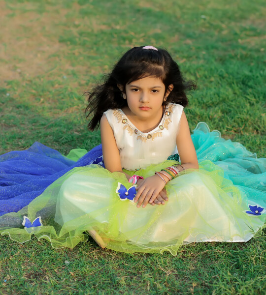 Rainbow Net Frock