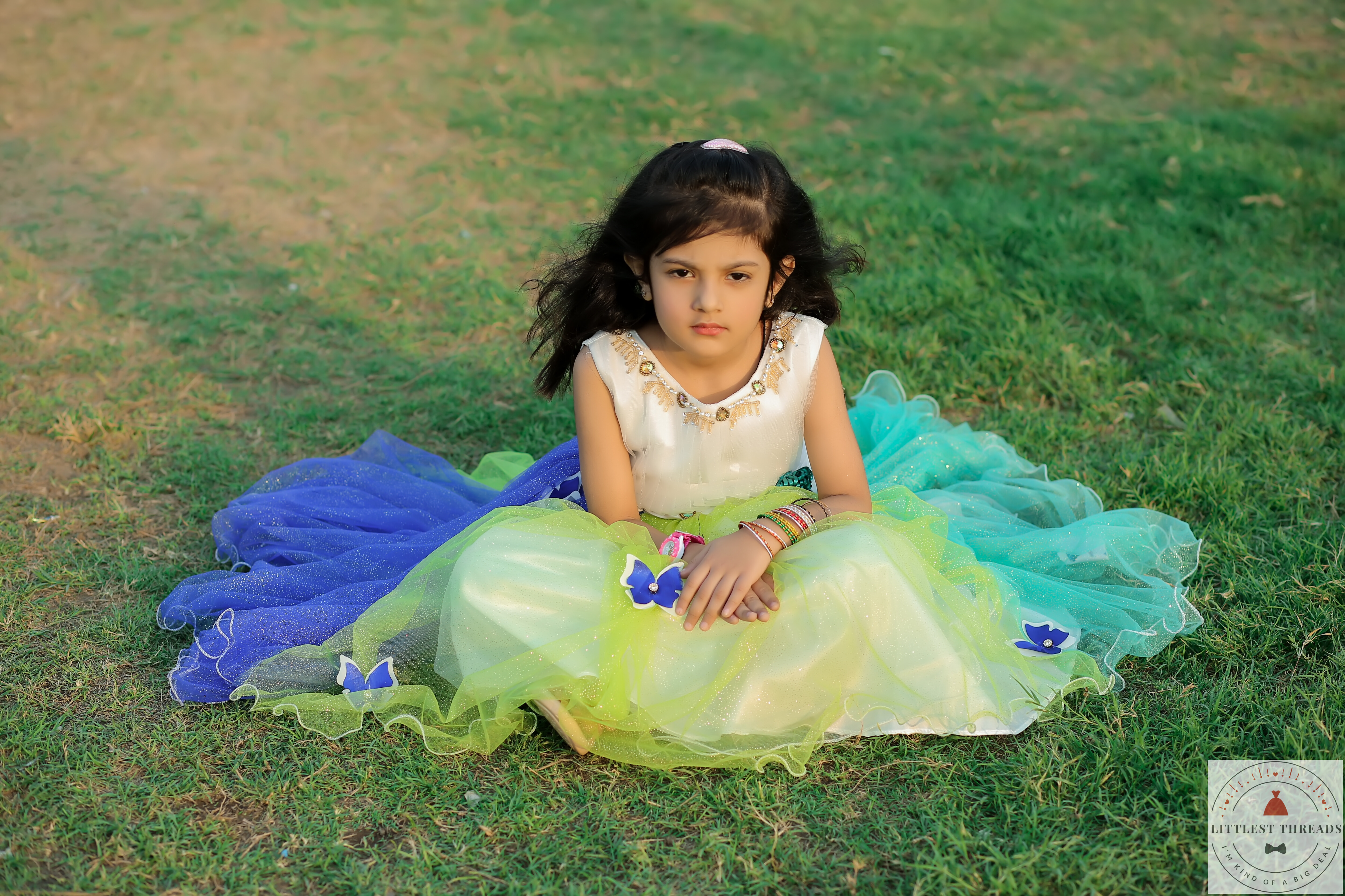 Rainbow Net Frock