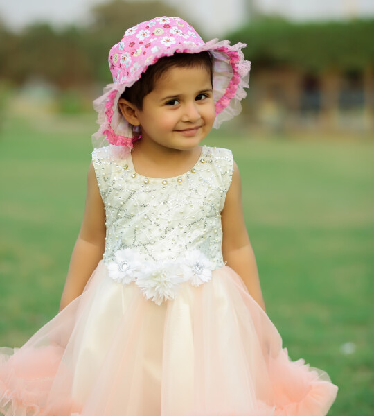 Baby Pink Net Frock